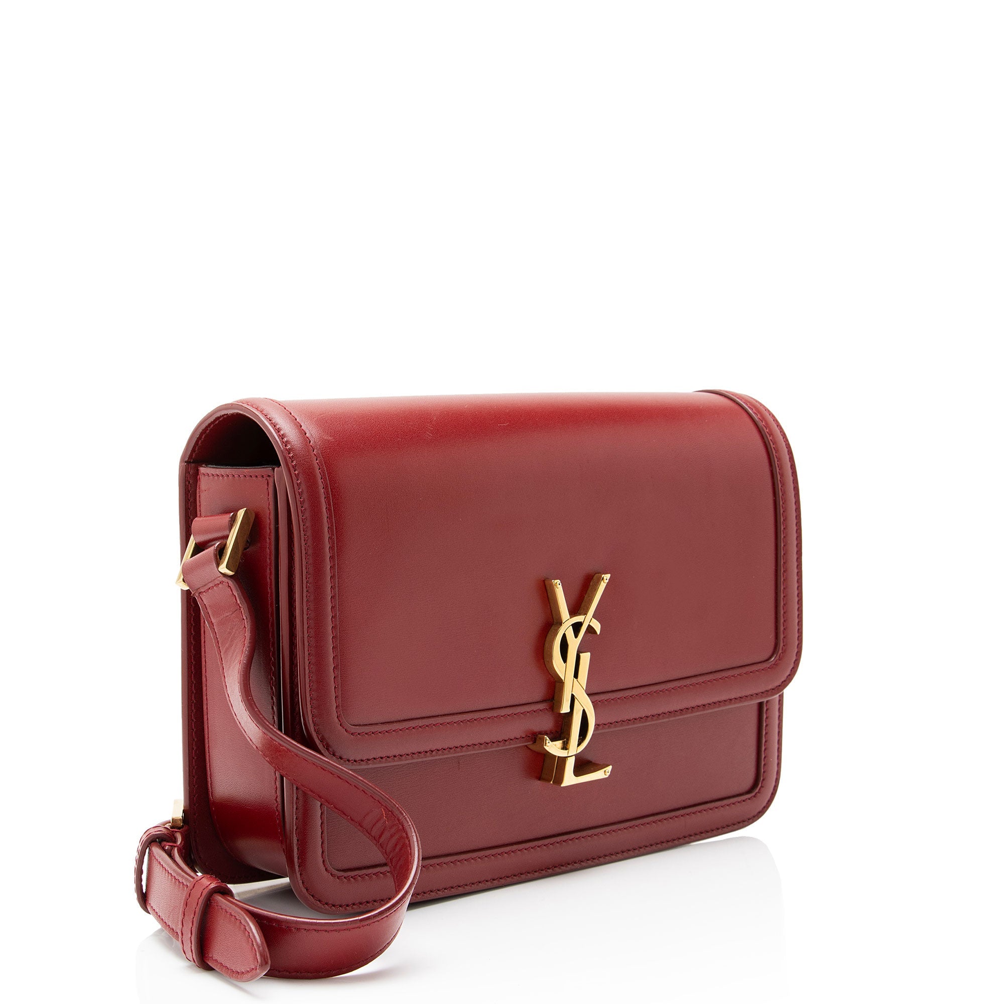 Saint Laurent Calfskin Monogram Solferino Medium Shoulder Bag