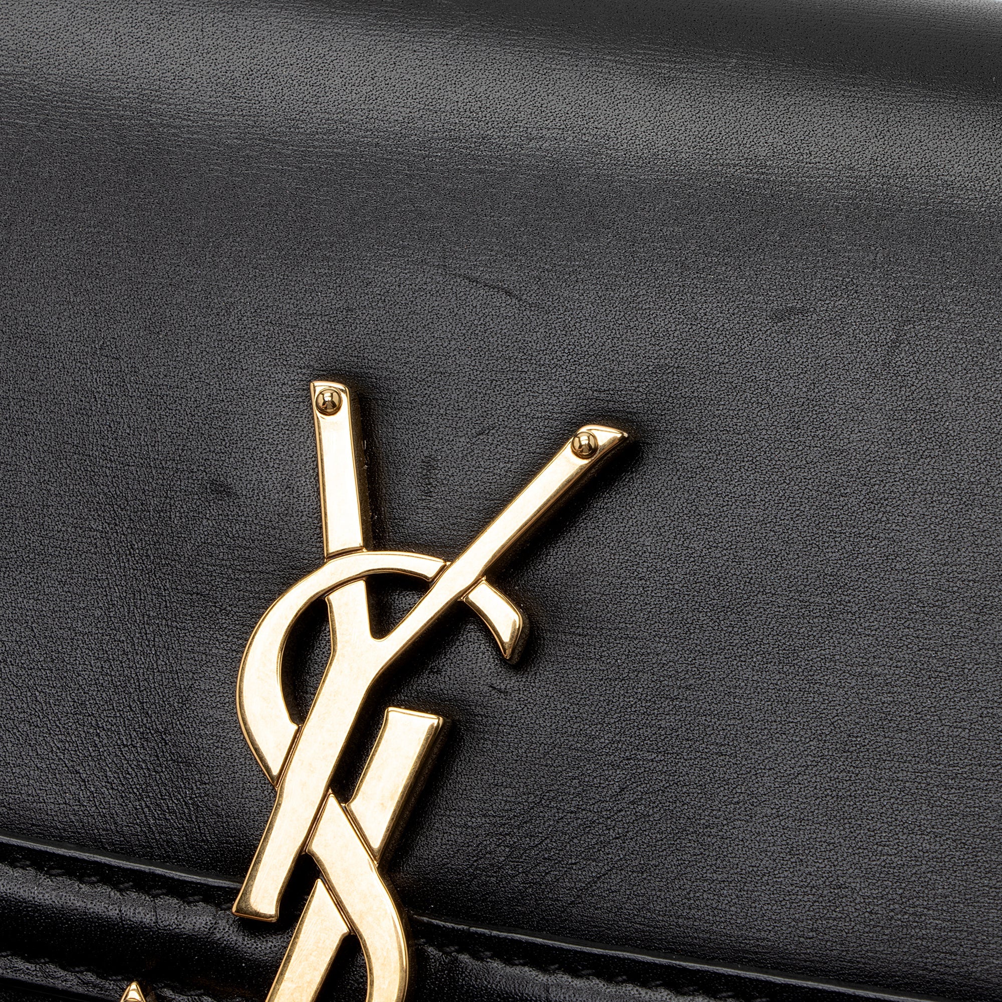 Saint Laurent Calfskin Monogram Solferino Small Shoulder Bag (SHF-3WORNU)