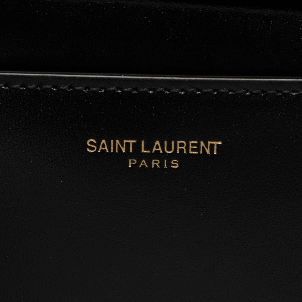 Saint Laurent Calfskin Monogram Uptown Medium Tote (SHF-GumjsZ)