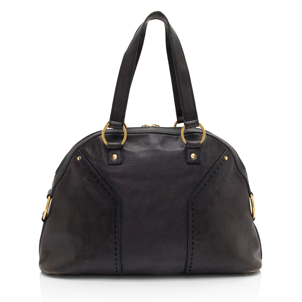 Saint Laurent Calfskin Muse Large Satchel (SHF-xn5heQ)