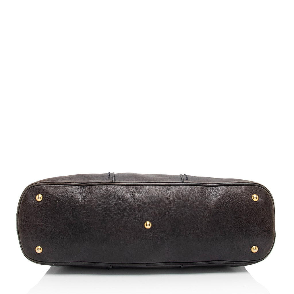 Saint Laurent Calfskin Muse Large Satchel (SHF-xn5heQ)