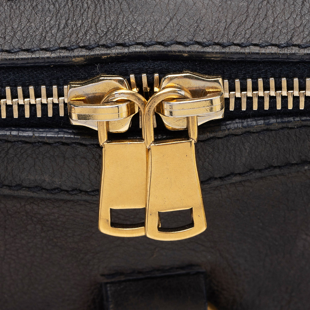 Saint Laurent Calfskin Muse Large Satchel (SHF-xn5heQ)