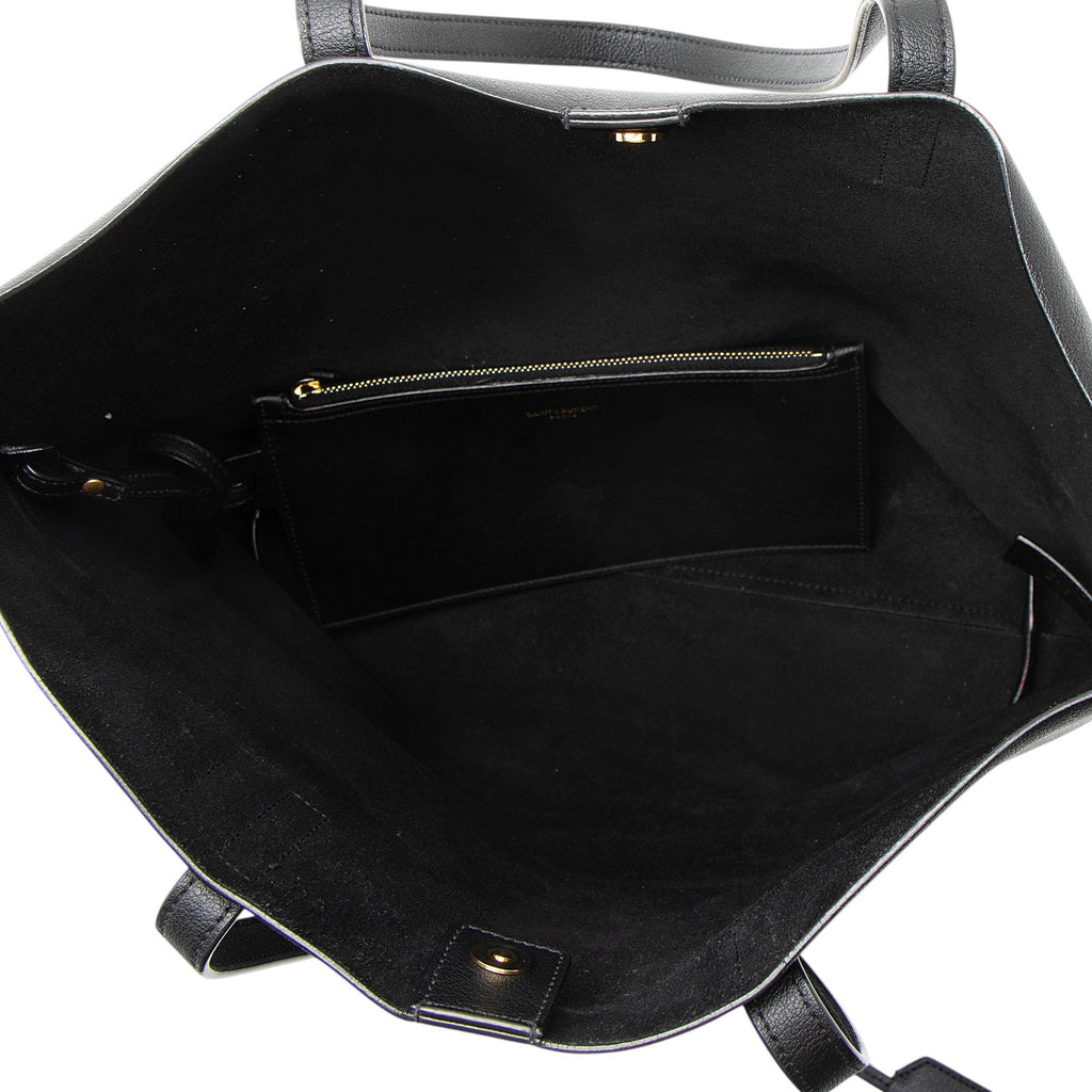 Saint Laurent Calfskin N/S Shopping Tote