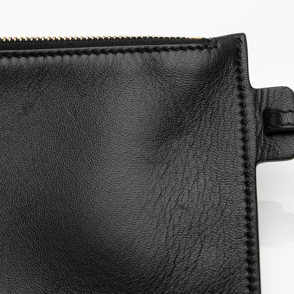 Saint Laurent Calfskin Paris VII Medium Hobo (SHF-meO3qA)