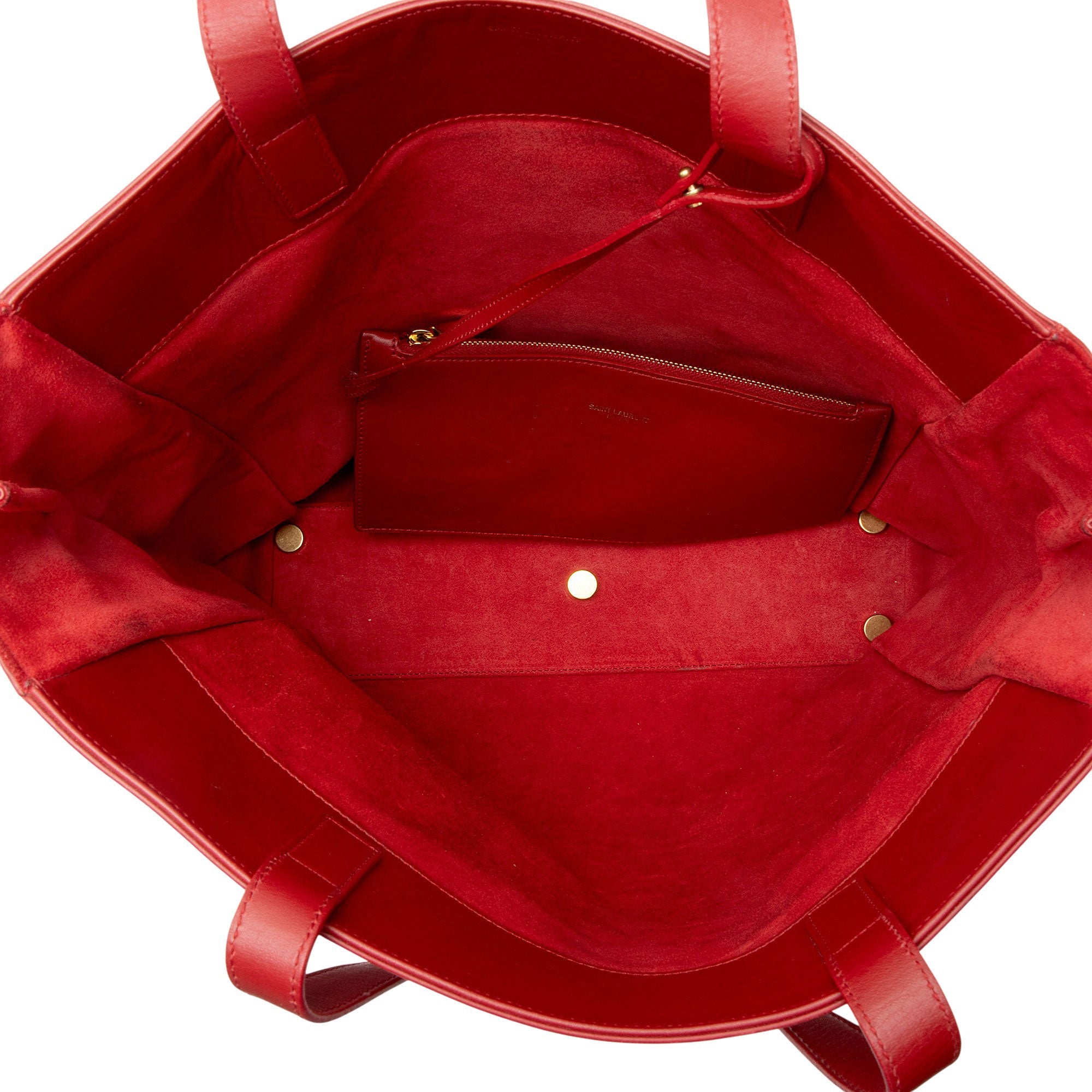 Saint Laurent Calfskin Reversible Museum Tote