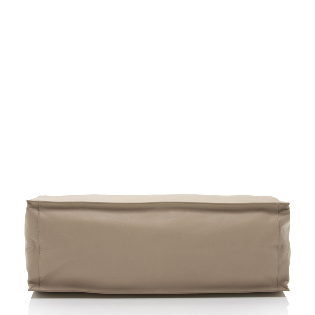 Saint Laurent Calfskin Rive Gauche Large Tote (SHF-Dugo0W)