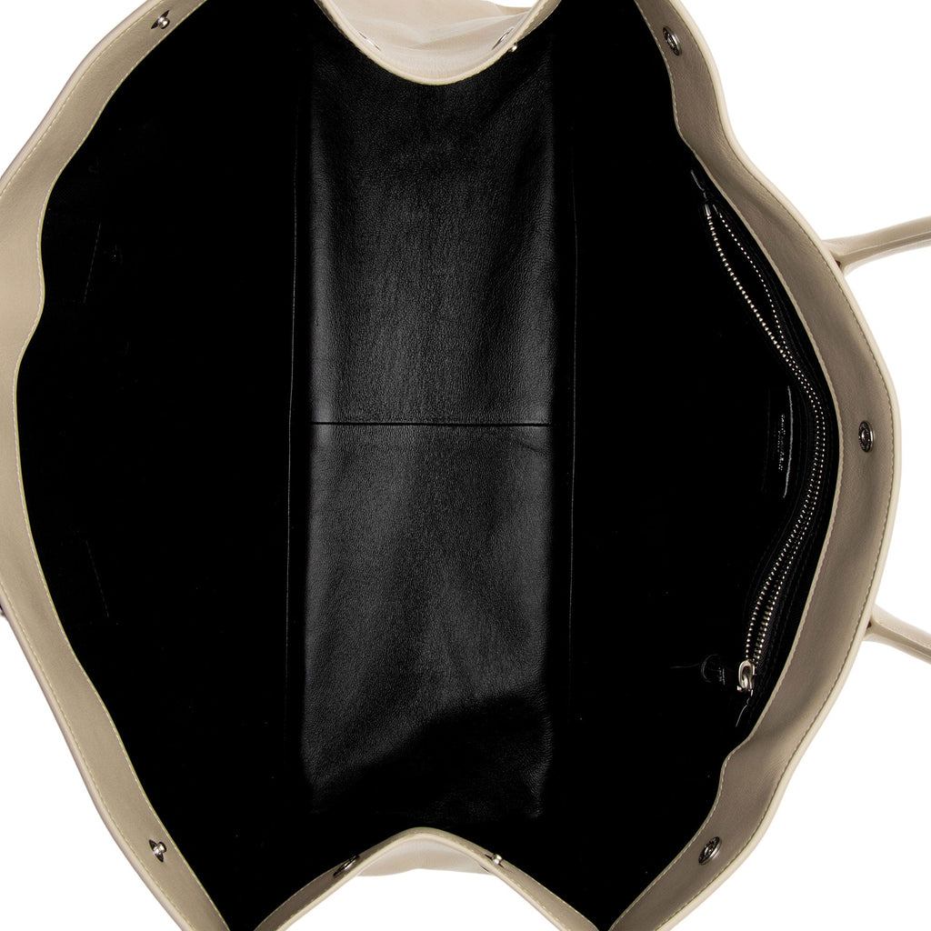 Saint Laurent Calfskin Rive Gauche Large Tote (SHF-Dugo0W)