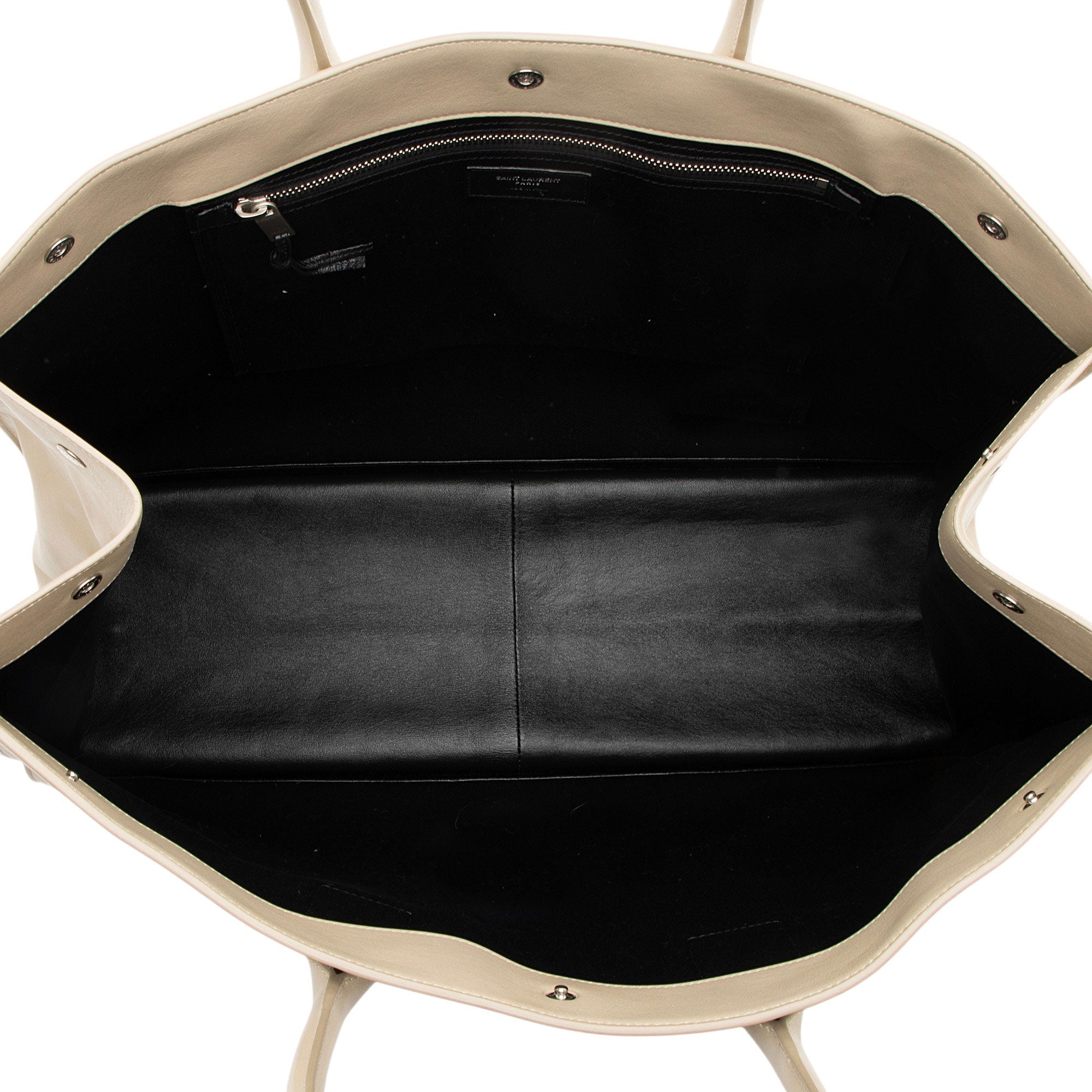 Saint Laurent Calfskin Rive Gauche Large Tote