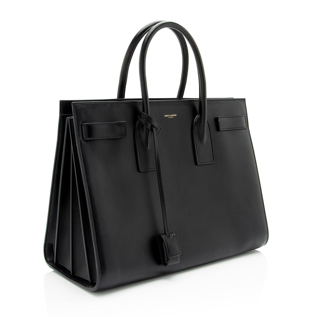 Saint Laurent Calfskin Sac De Jour Large Tote (SHF-YLAJ7Y)