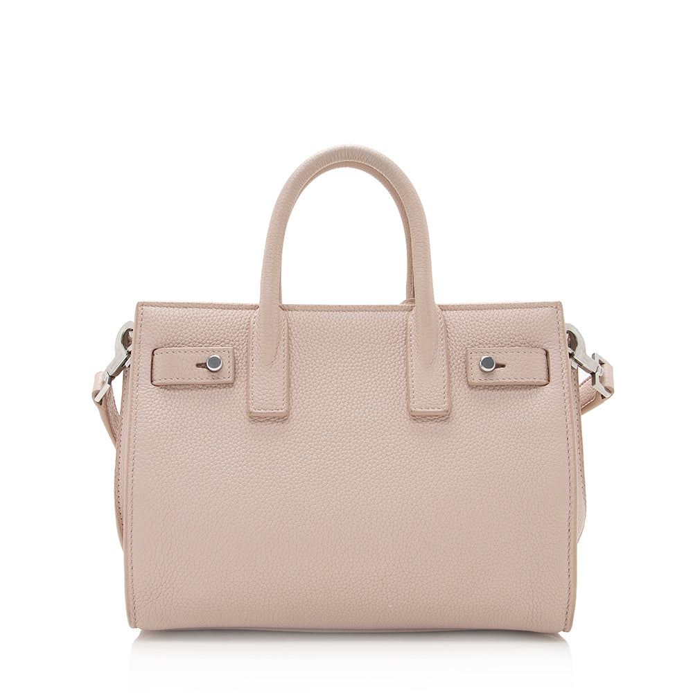 Saint Laurent Calfskin Sac De Jour Nano Tote (SHF-20967)