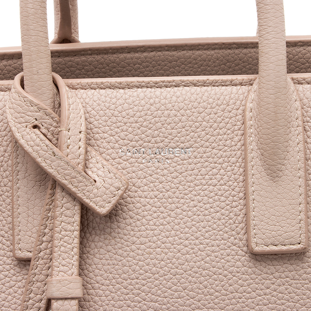Saint Laurent Calfskin Sac De Jour Nano Tote (SHF-20967)