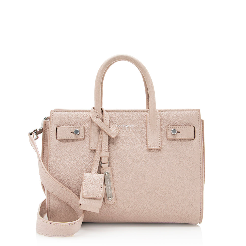 Saint Laurent Calfskin Sac De Jour Nano Tote (SHF-20967)
