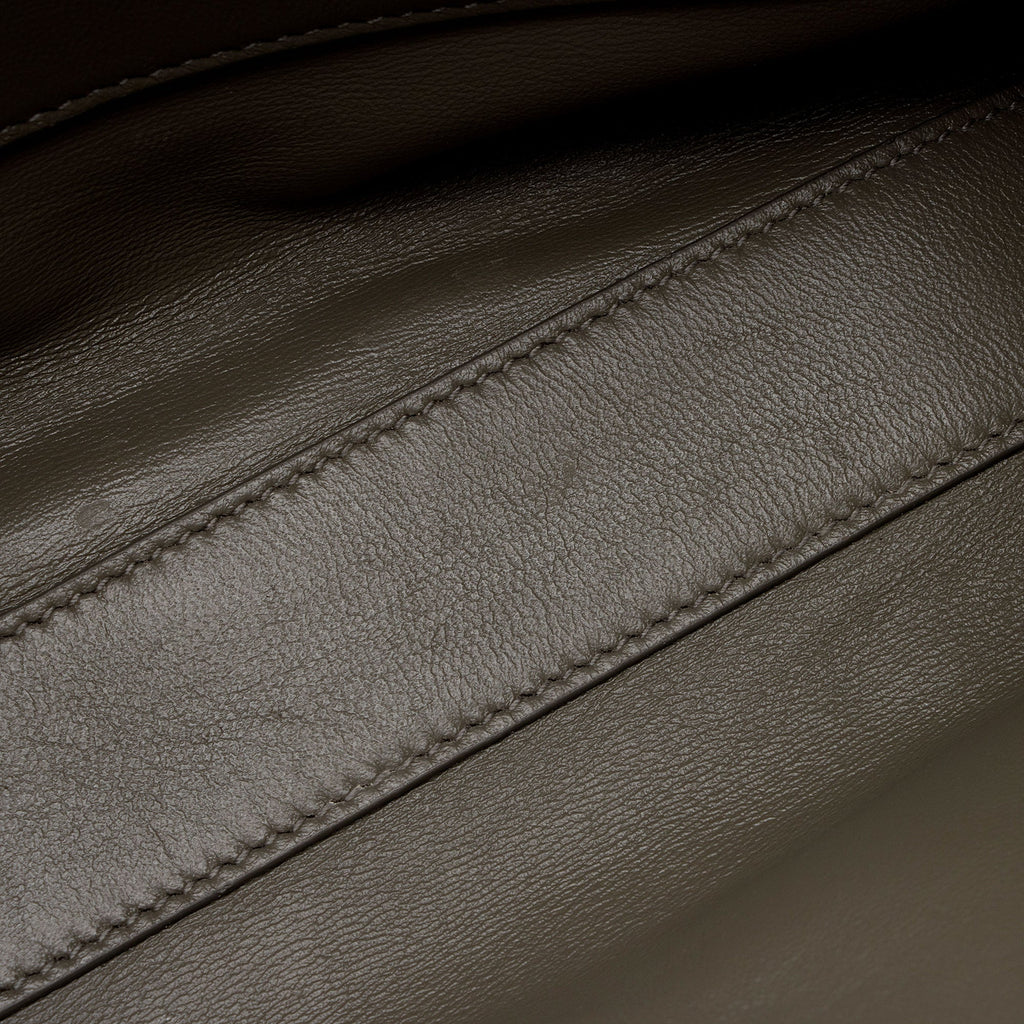 Saint Laurent Calfskin Suede Monogram Kate Reversible Chain Medium Shoulder Bag (SHF-hikP6E)