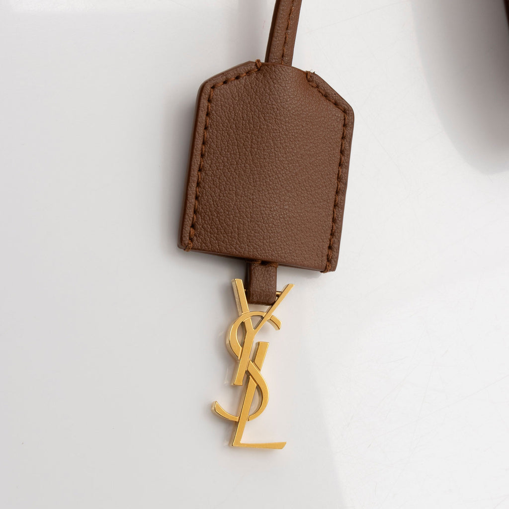 Saint Laurent Calfskin N/S Shopping Tote (SHF-9WdA9t)