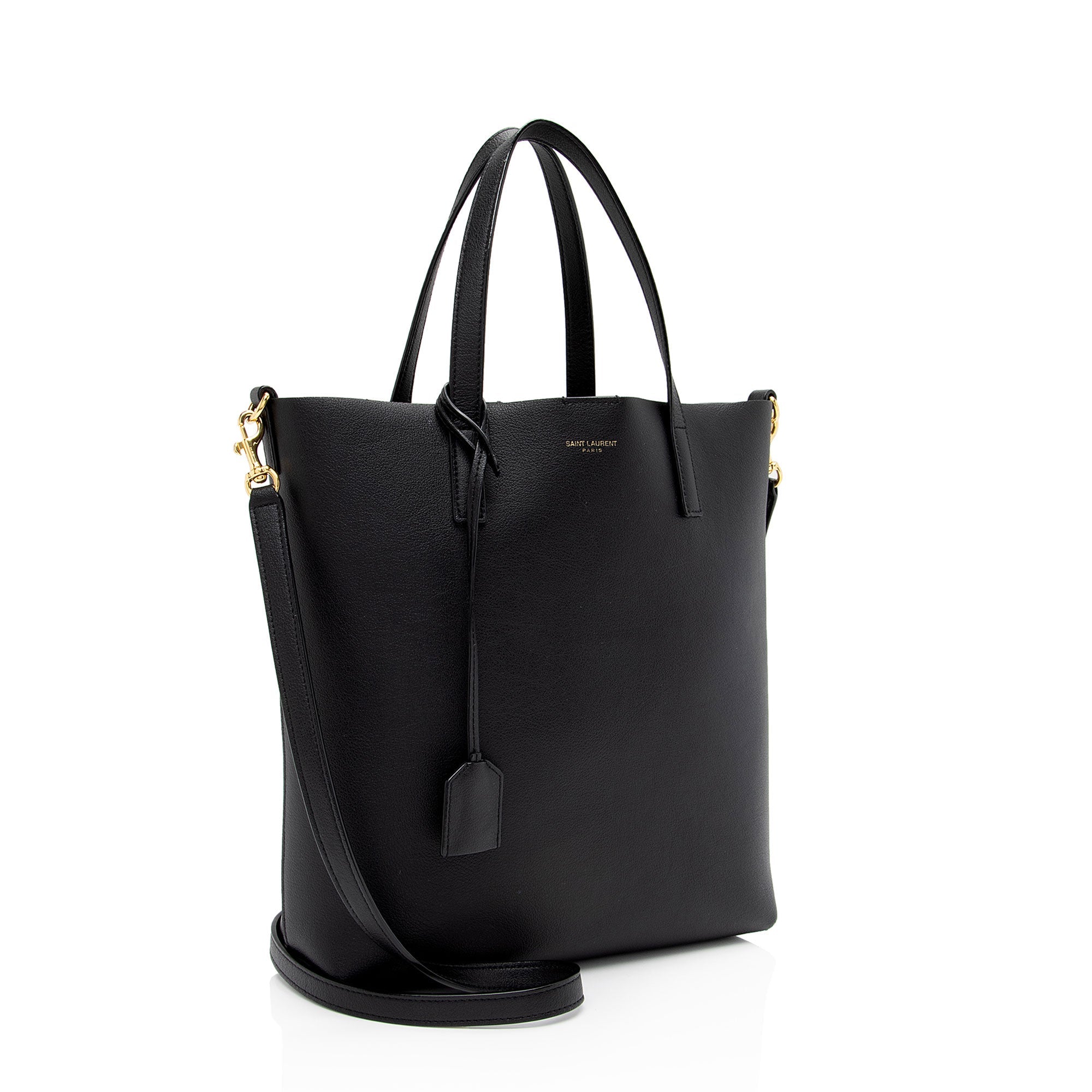 Saint Laurent Calfskin Toy Shopping Tote (SHF-v5wS8m)