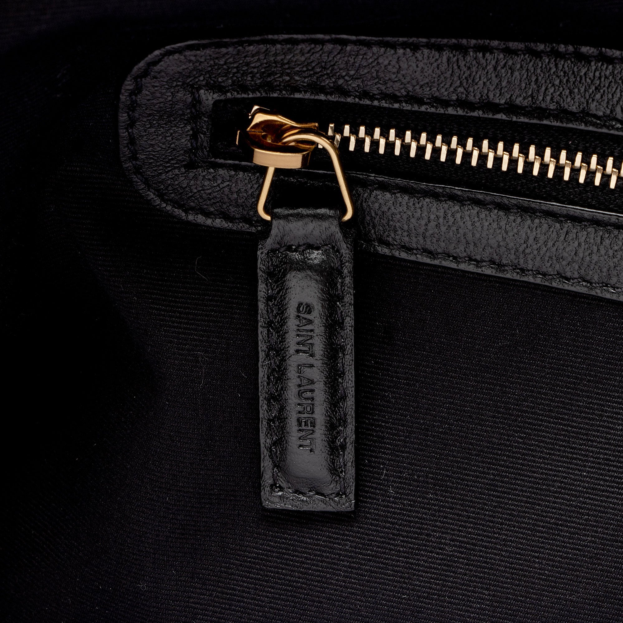 Saint Laurent Linen Calfskin Cabas Tote