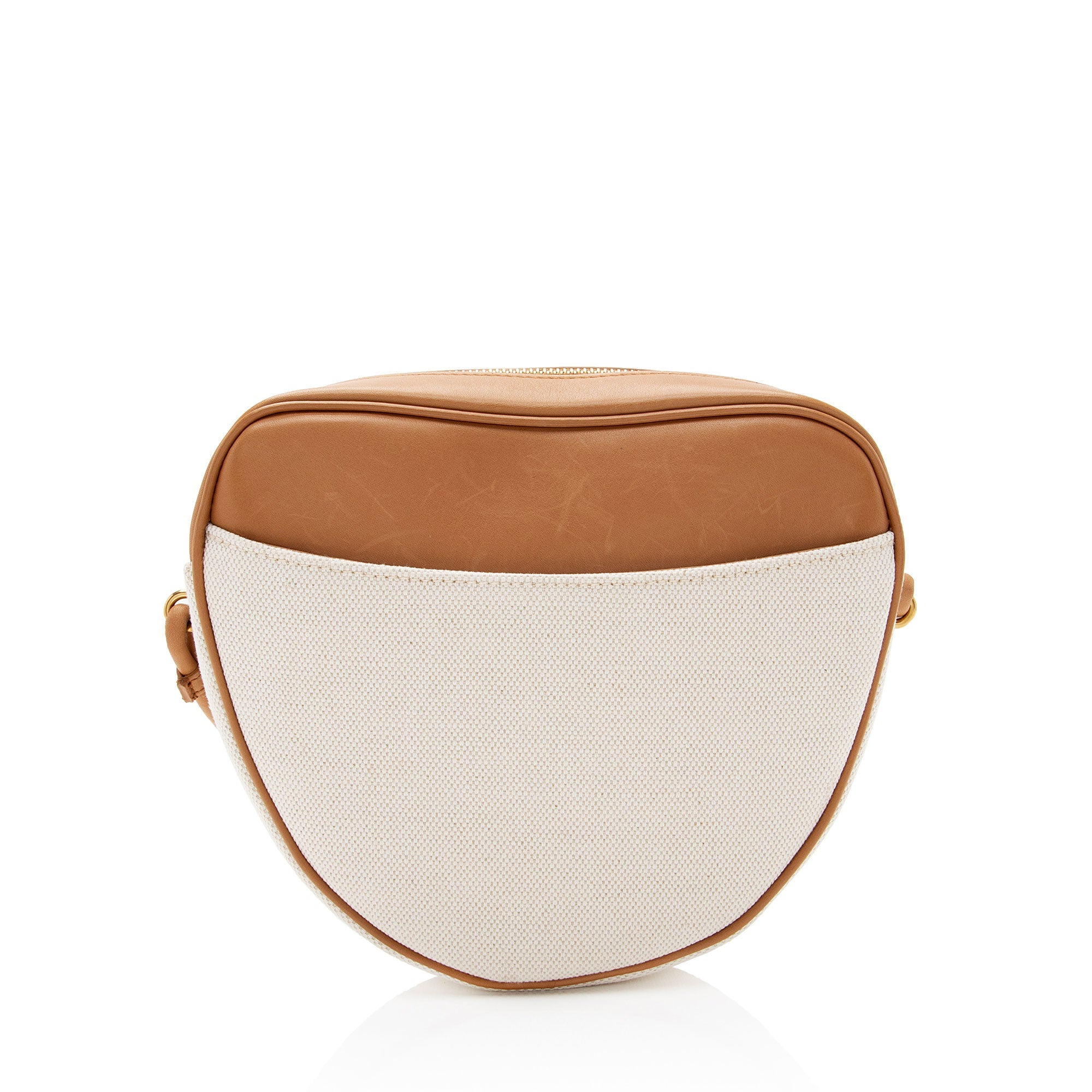 Saint Laurent Canvas Calfskin Monogram Sac Coeur Crossbody (SHF-XpAZQc)