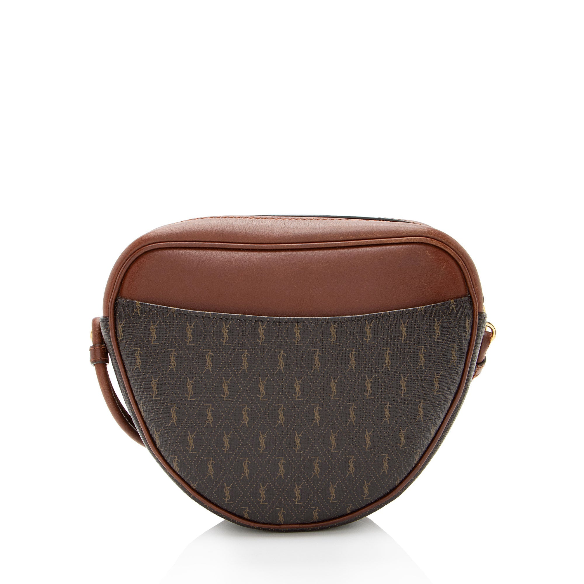 Saint Laurent Le Monogram Canvas Calfskin Sac Coeur Crossbody (SHF-IzwoNK)