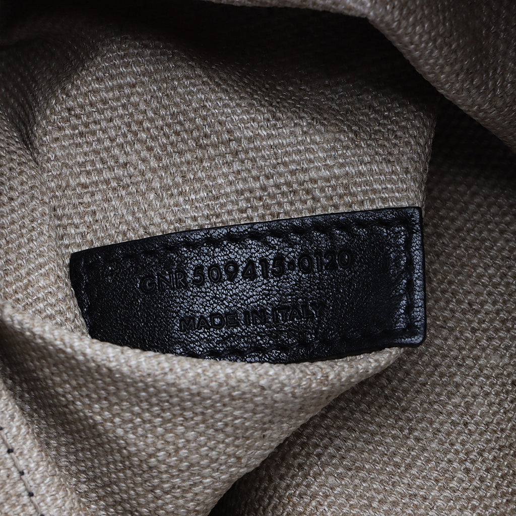 Saint Laurent Canvas Calfskin Rive Gauche Large Tote