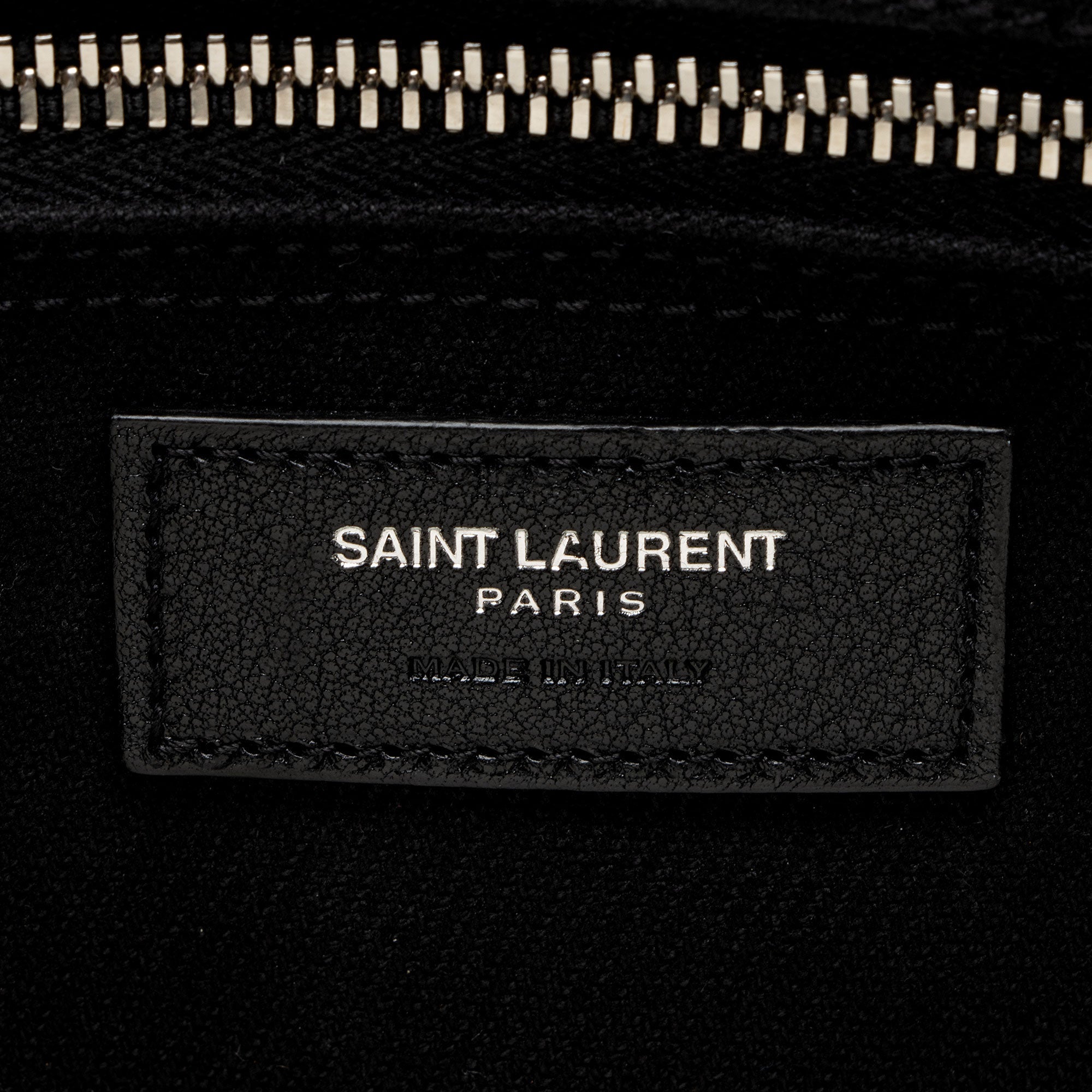 Saint Laurent Canvas Calfskin Rive Gauche Large Tote