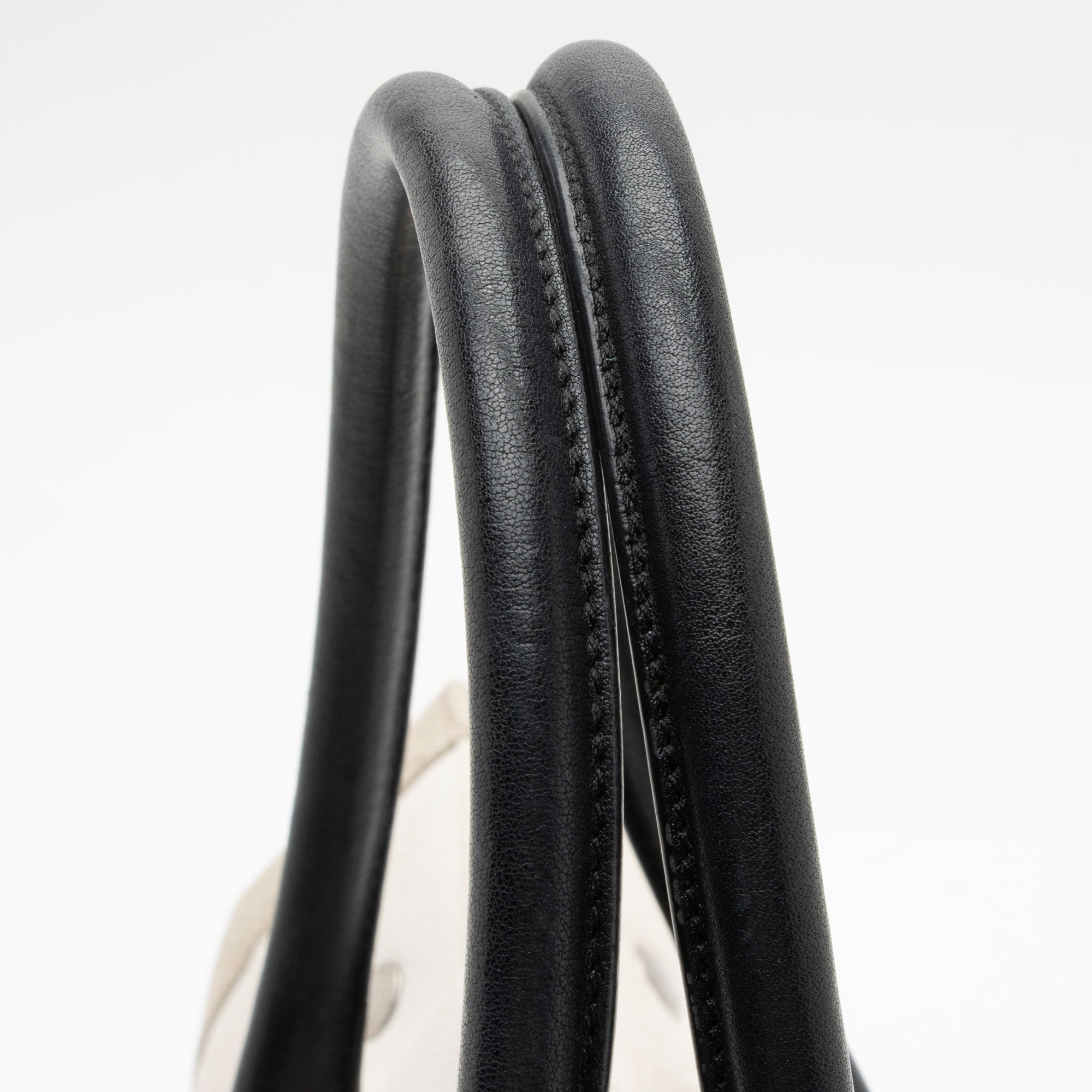 Saint Laurent Canvas Calfskin Rive Gauche Small Tote