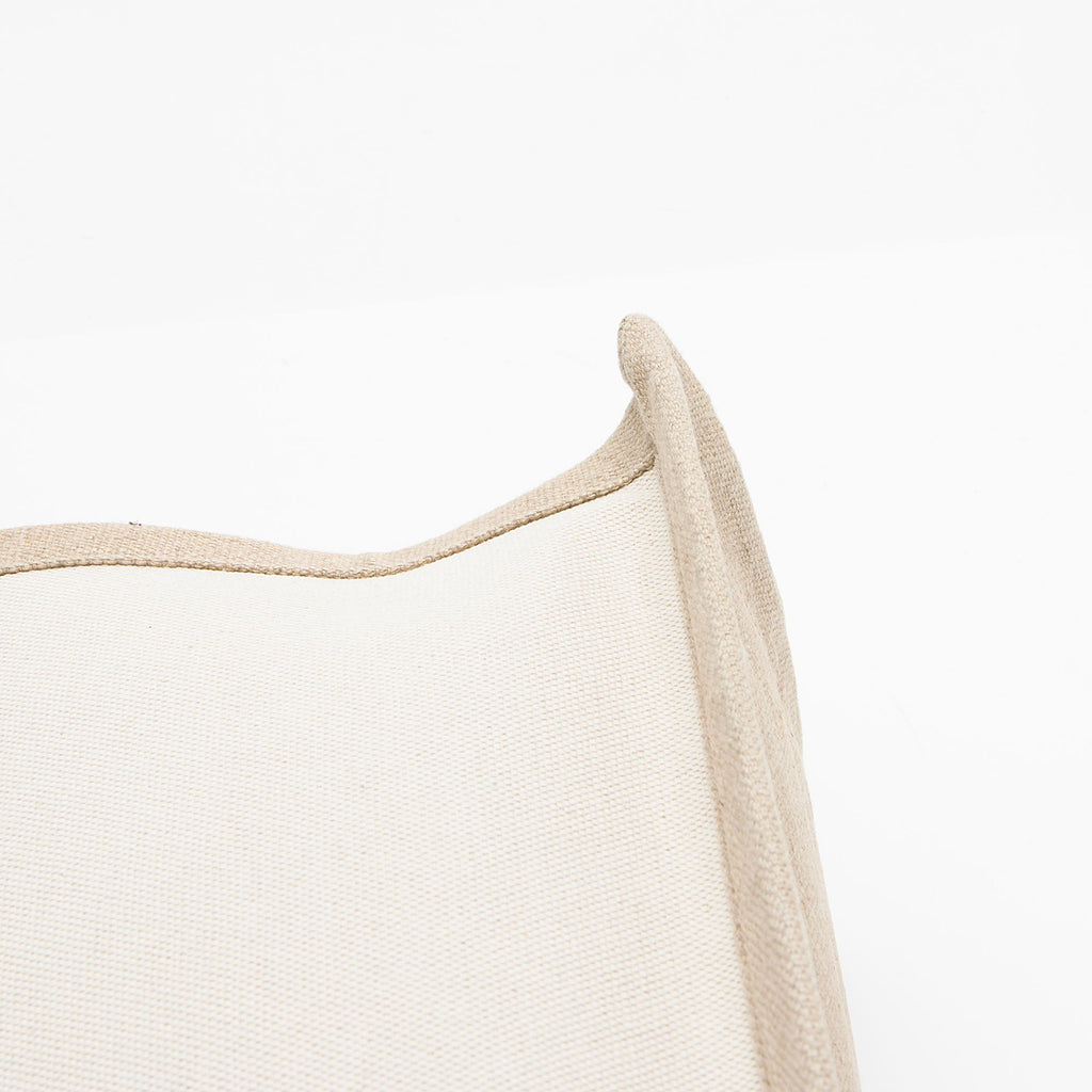 Saint Laurent Canvas Calfskin Rive Gauche Small Tote