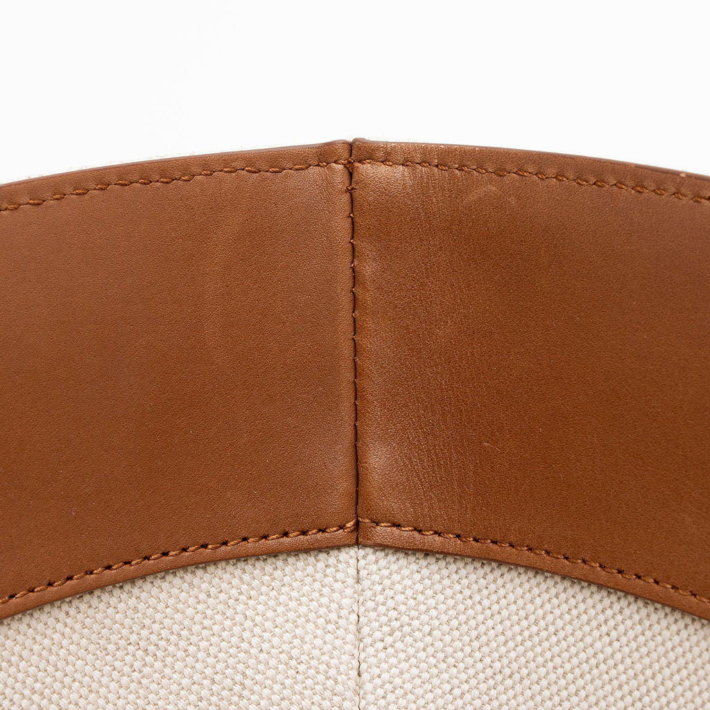Saint Laurent Canvas Calfskin Trapezoid Rive Gauche Tote