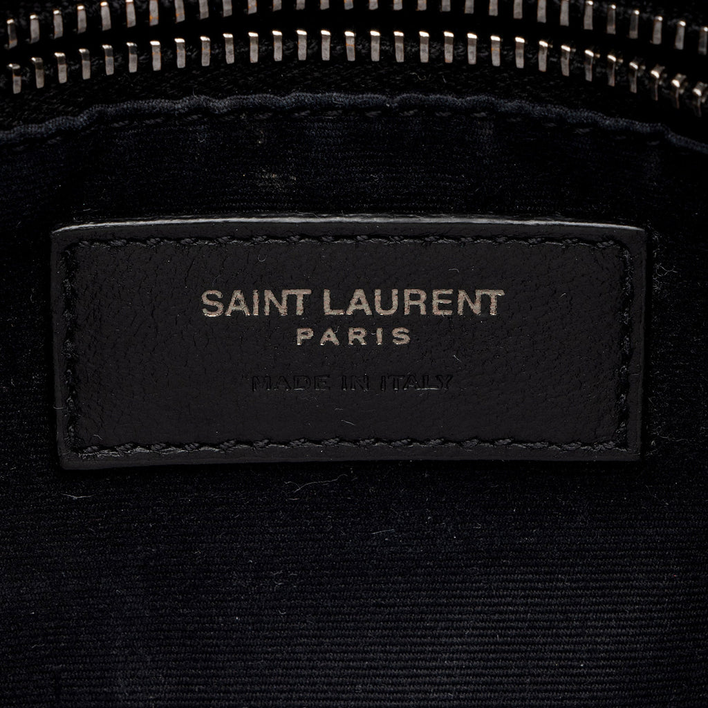 Saint Laurent Crinkled Calfskin Monogram Niki Chain Wallet (SHF-w5uFiz)