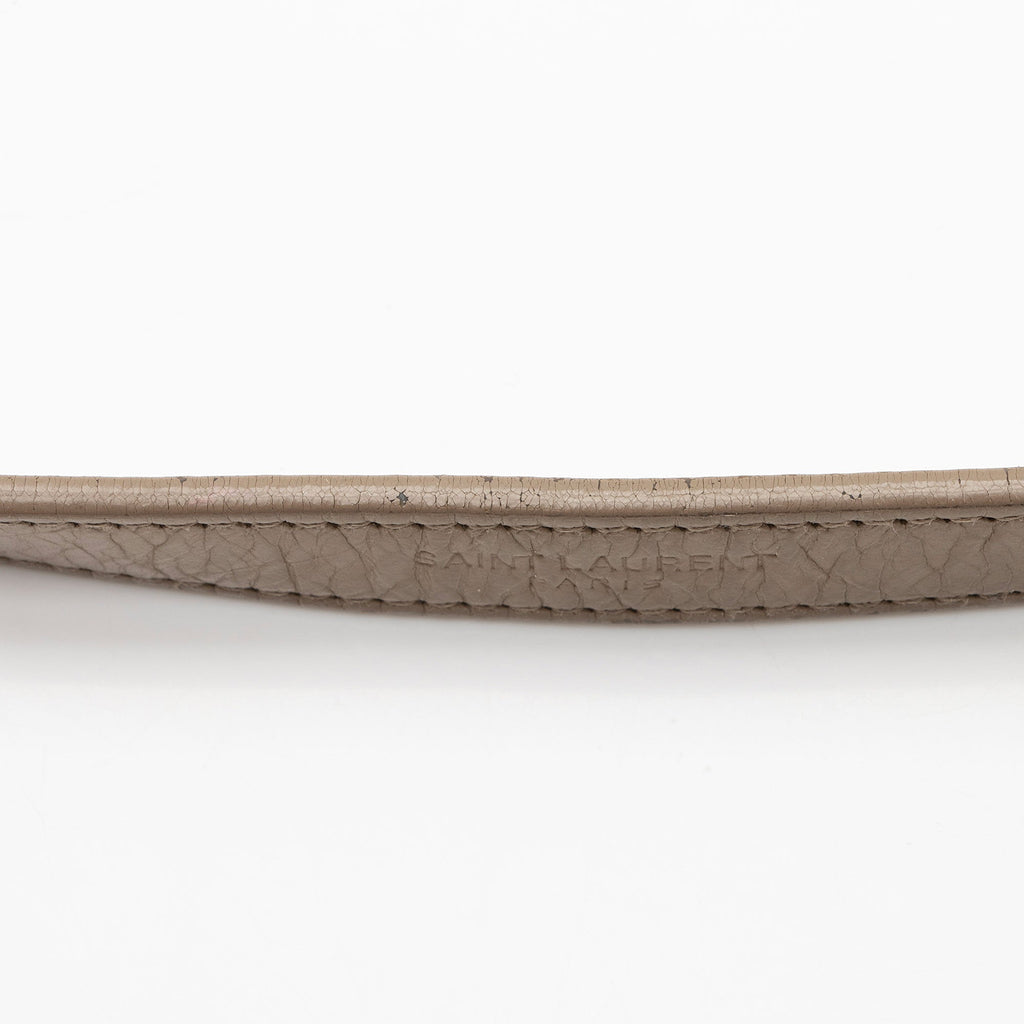 Saint Laurent Crinkled Calfskin Monogram Niki Chain Wallet (SHF-afCOLO)