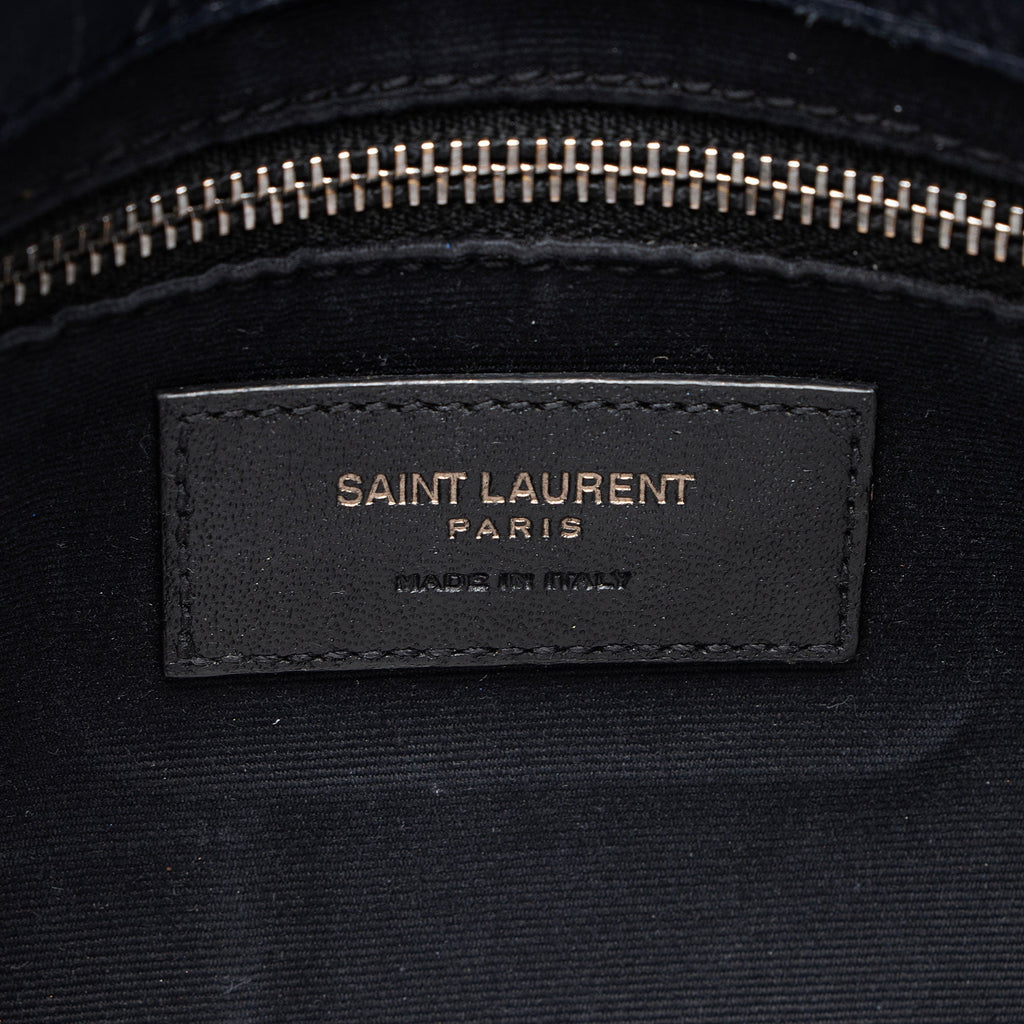 Saint Laurent Crinkled Calfskin Monogram Niki Chain Wallet
