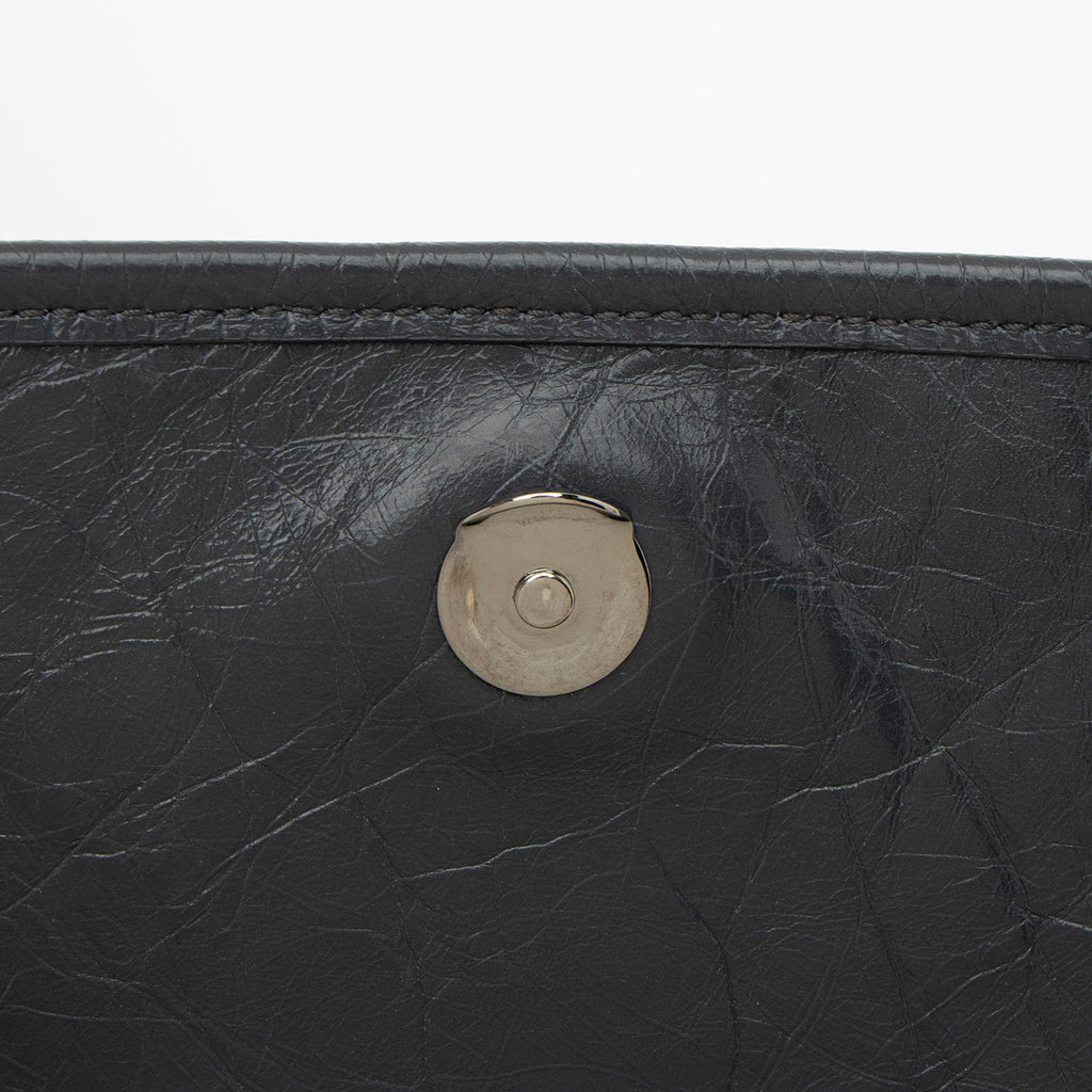 Saint Laurent Crinkled Calfskin Monogram Niki Medium Shoulder Bag