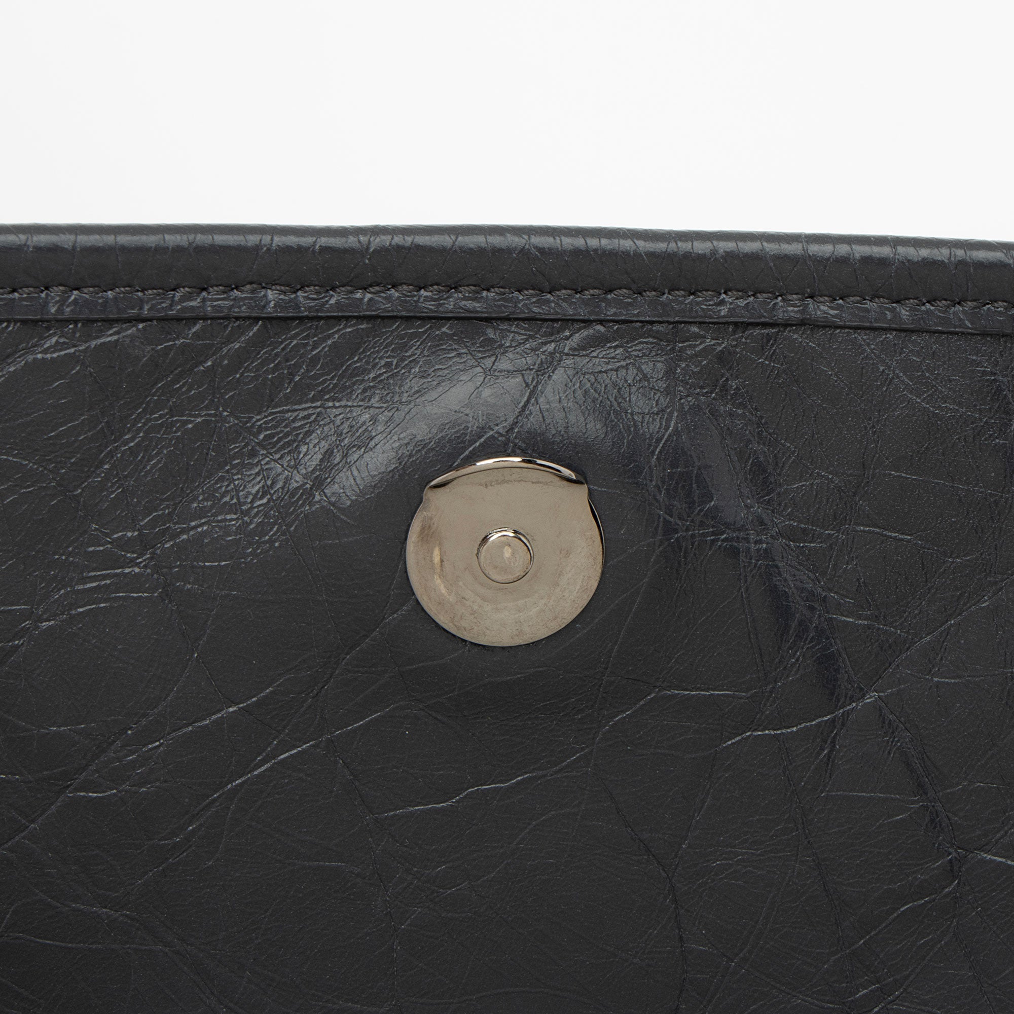 Saint Laurent Crinkled Calfskin Monogram Niki Medium Shoulder Bag