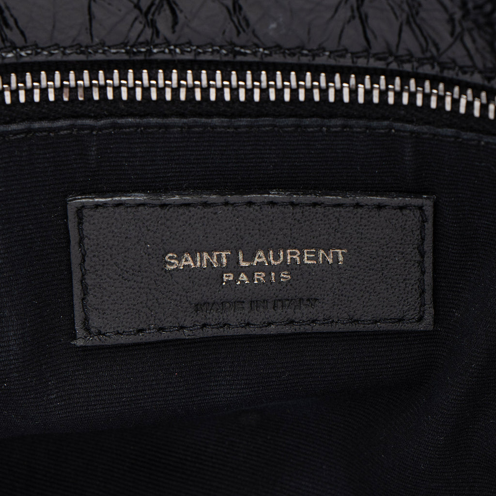 Saint Laurent Crinkled Calfskin Monogram Niki Medium Shoulder Bag (SHF-GOzKUg)