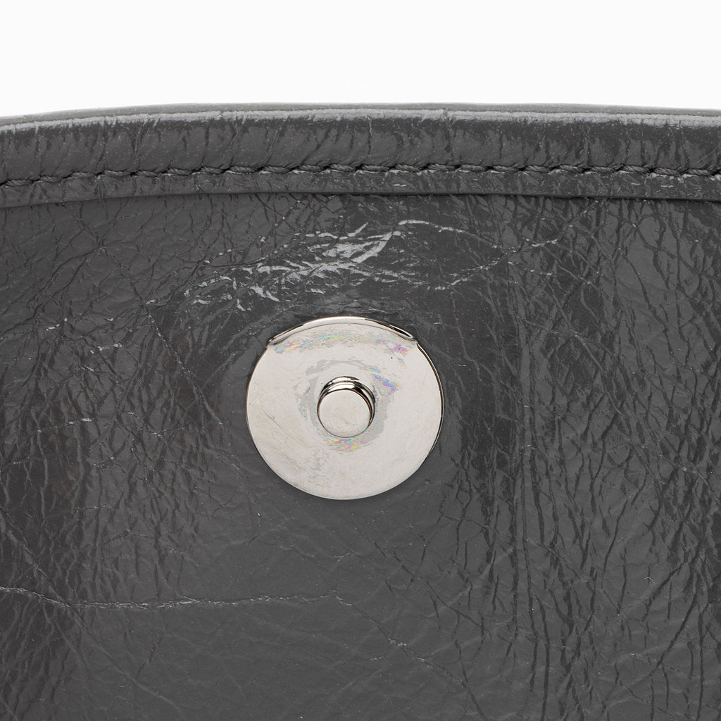 Saint Laurent Crinkled Calfskin Monogram Niki Medium Shoulder Bag