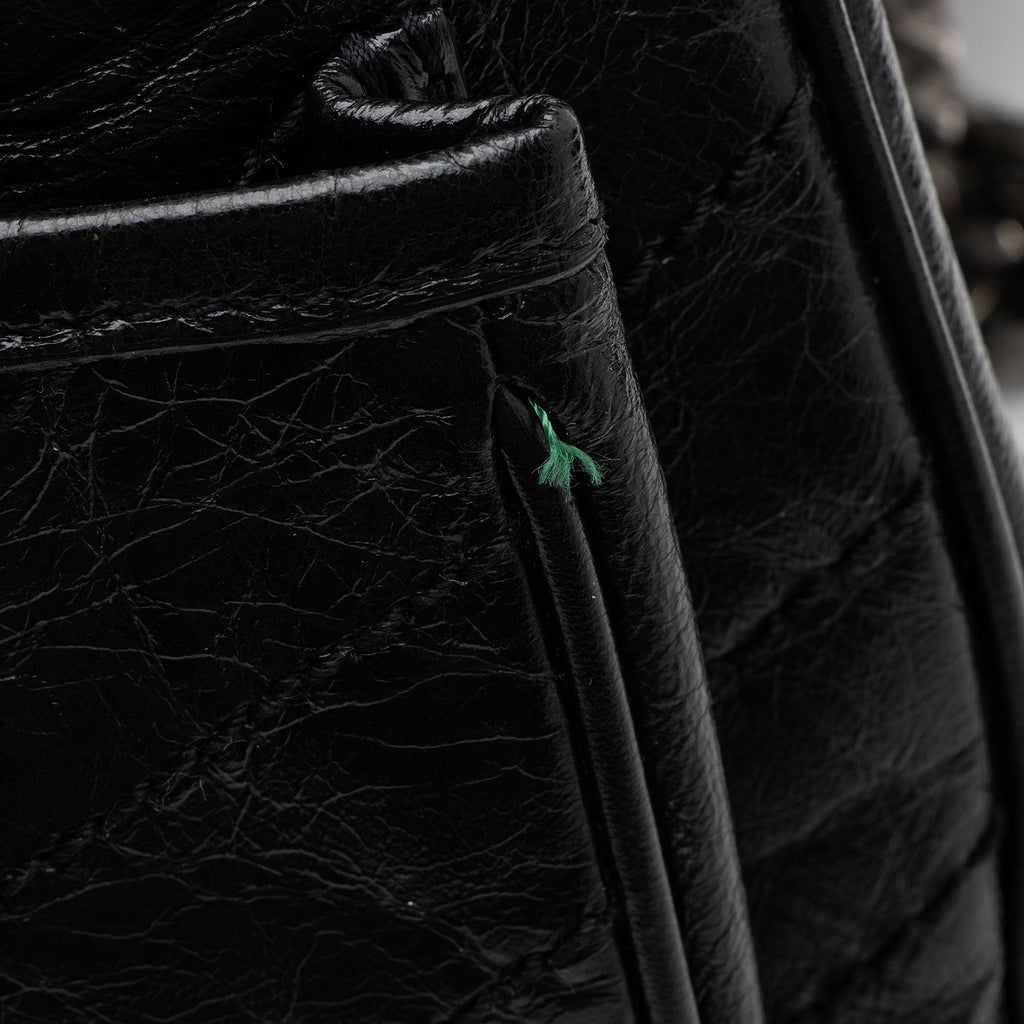 Saint Laurent Crinkled Calfskin Monogram Niki Medium Shoulder Bag