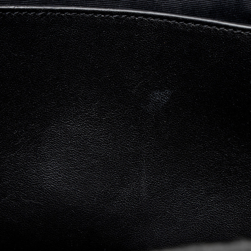 Saint Laurent Crinkled Calfskin Monogram Niki Medium Shoulder Bag