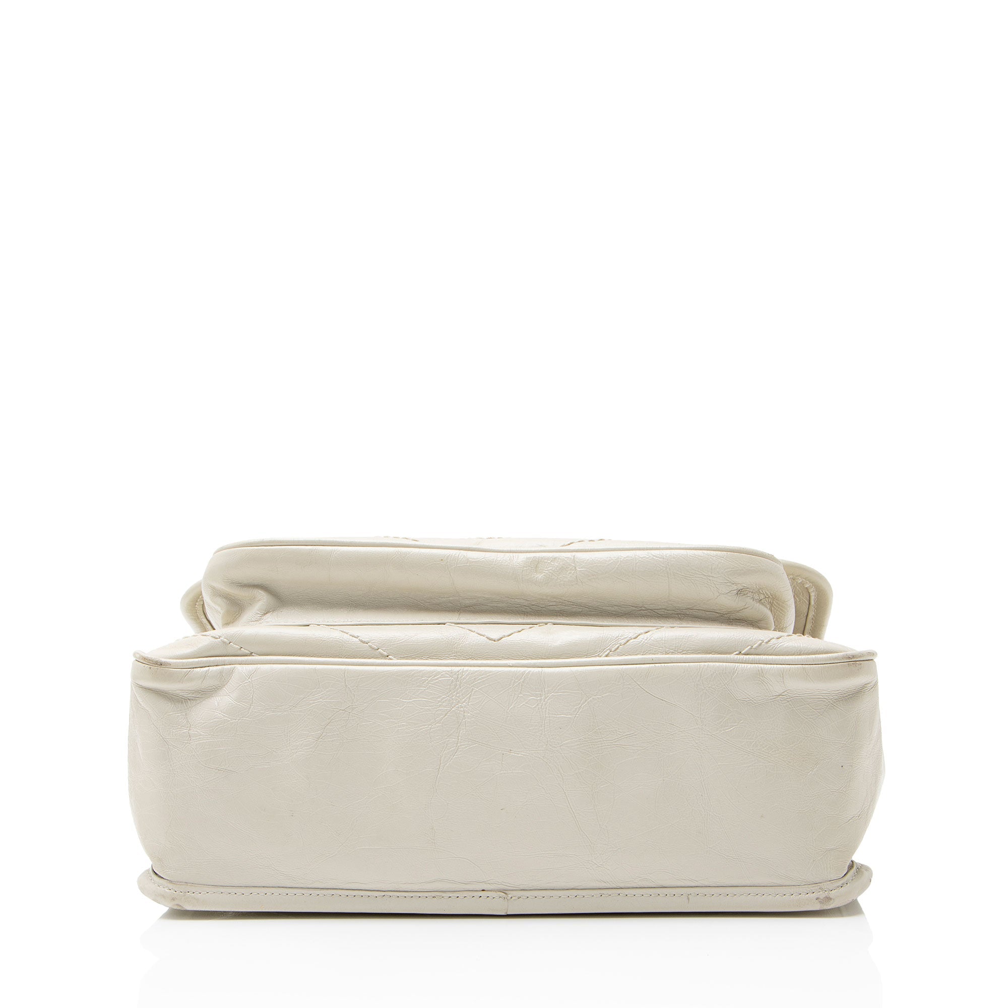 Saint Laurent Crinkled Calfskin Monogram Niki Medium Shoulder Bag