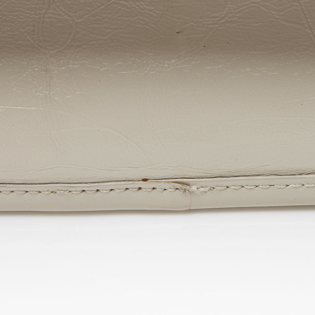 Saint Laurent Crinkled Calfskin Monogram Niki Medium Shoulder Bag