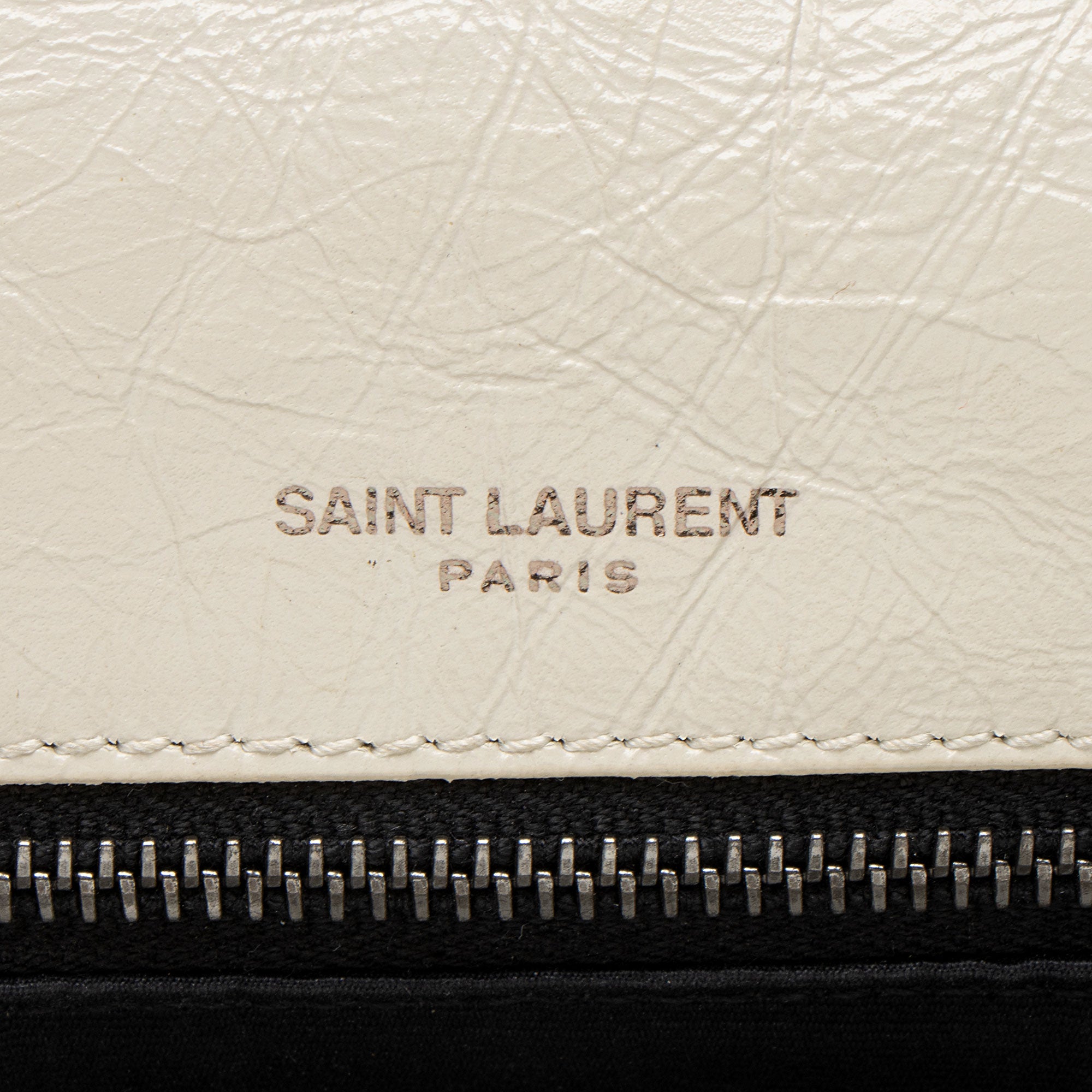 Saint Laurent Crinkled Calfskin Monogram Niki Medium Shoulder Bag