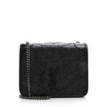 Saint Laurent Crinkled Calfskin Niki Chain Wallet (SHF-21363)