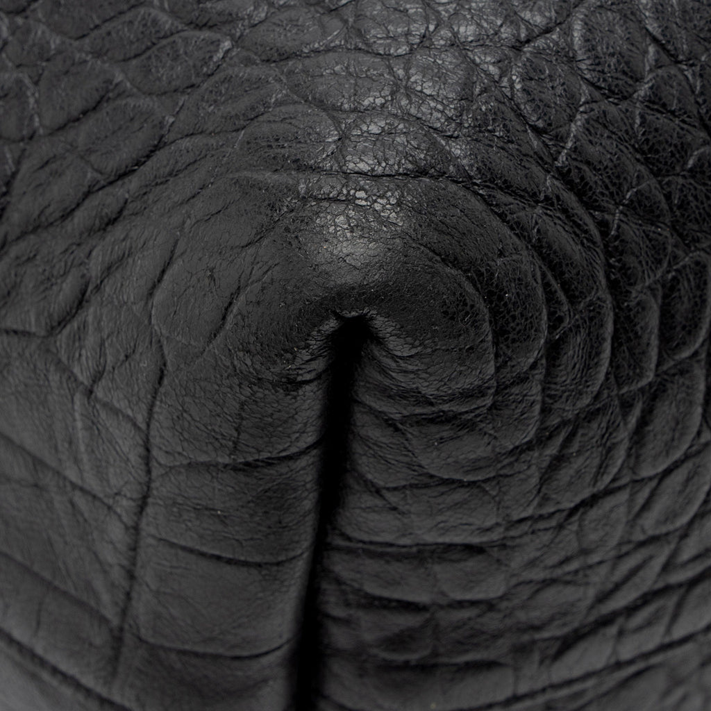 Saint Laurent Croc Embossed Calfskin Large Shopping Tote