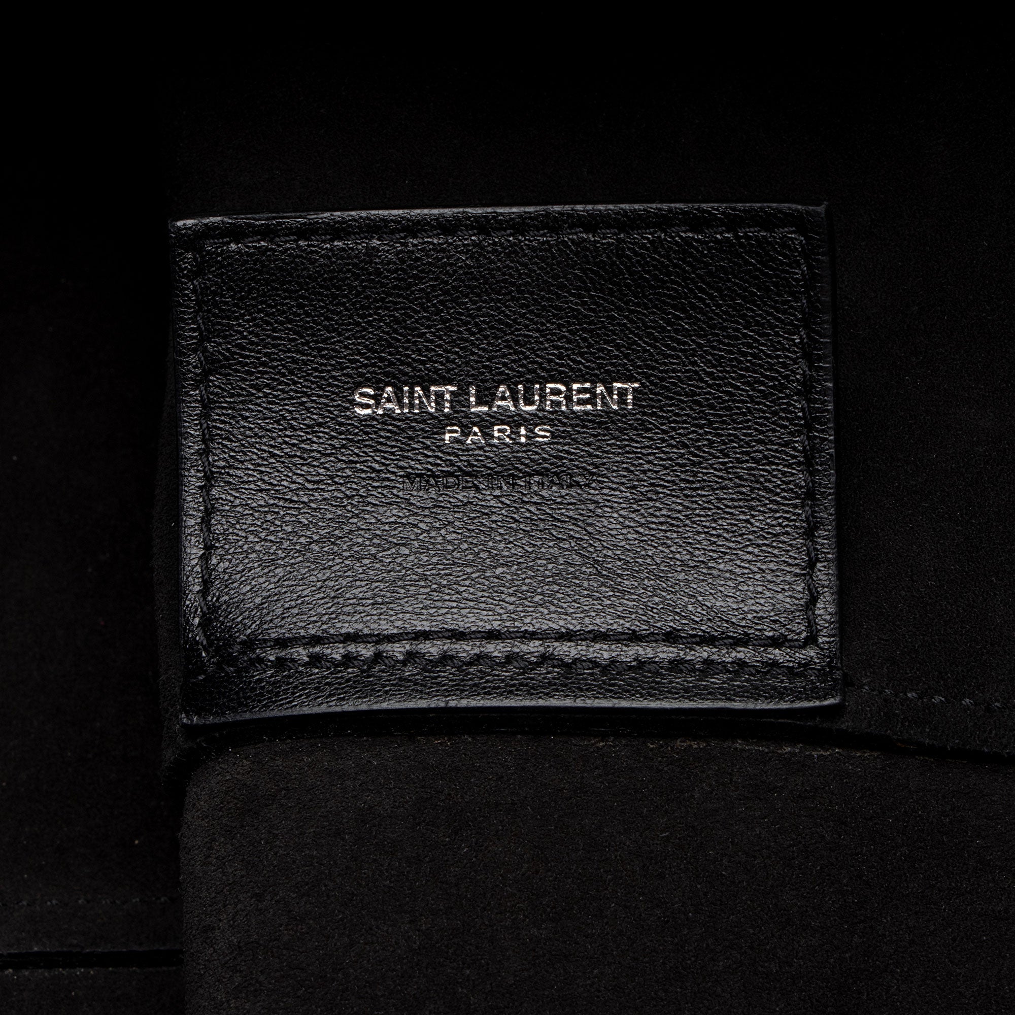 Saint Laurent Croc Embossed Calfskin Large Shopping Tote
