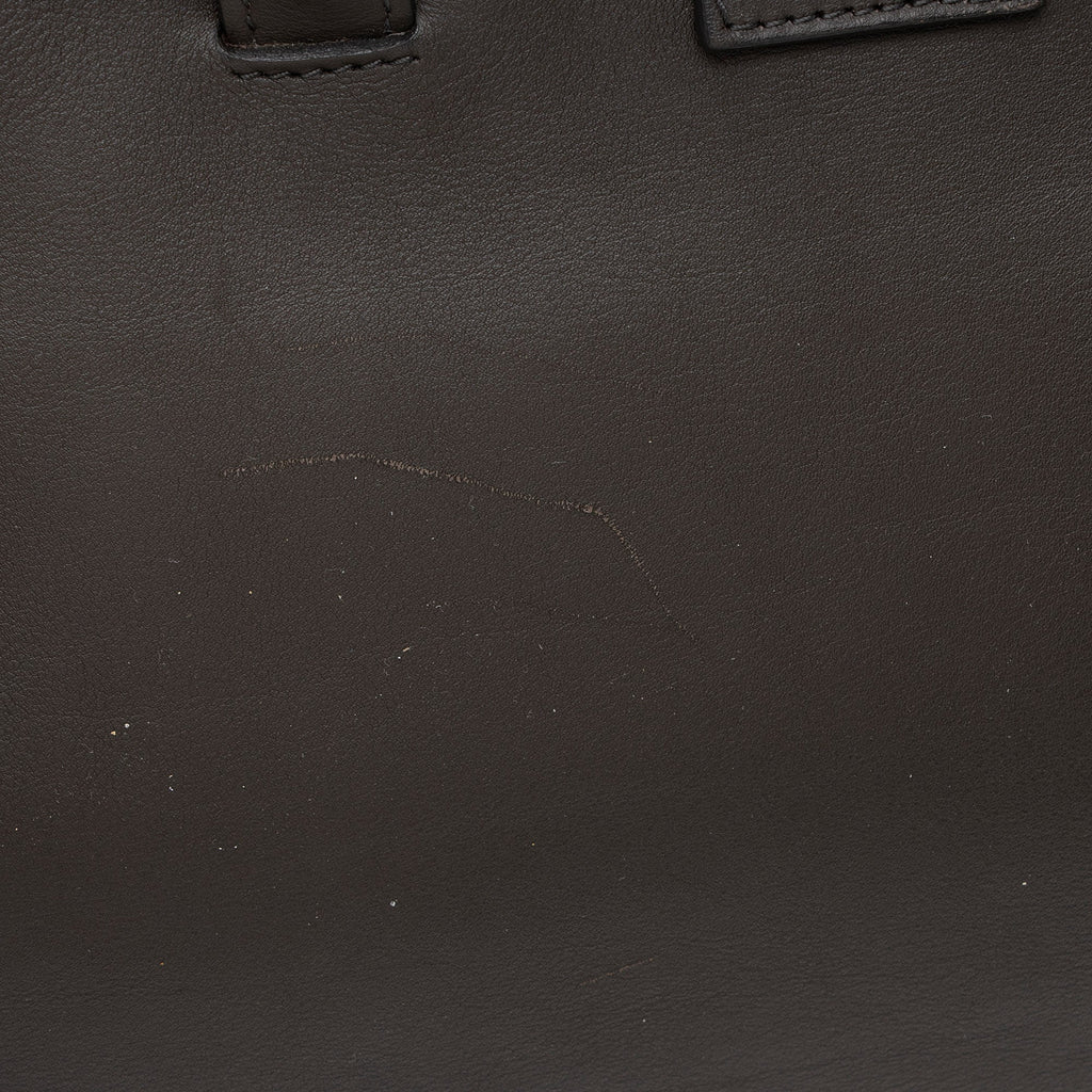 Saint Laurent Croc Embossed Calfskin Monogram Classic Cabas Downtown Small Tote