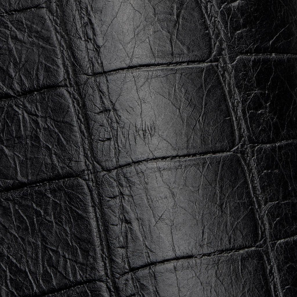 Saint Laurent Croc Embossed Calfskin Monogram College Medium Shoulder Bag