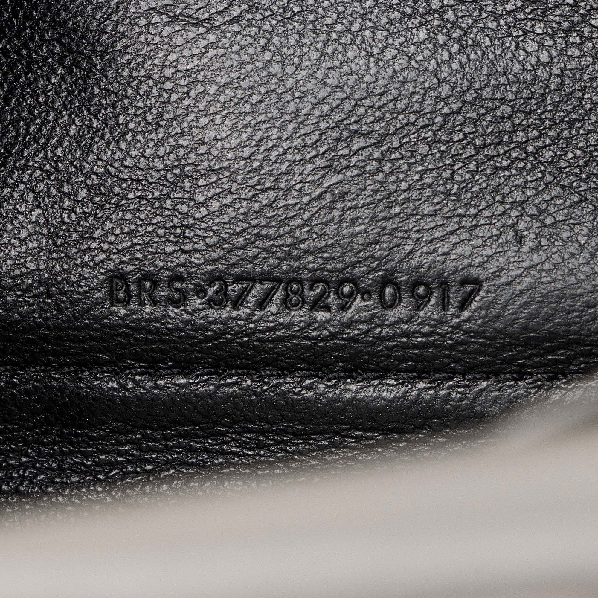 Saint Laurent Croc Embossed Leather Monogram Chain Wallet
