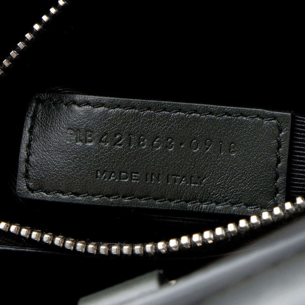 Saint Laurent Croc Embossed Leather Sac De Jour Baby Tote