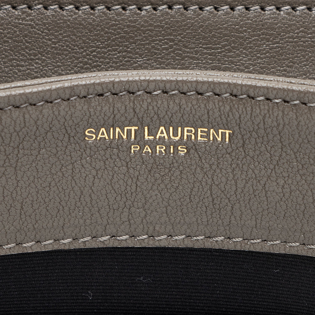 Saint Laurent Diamond Quilted Leather Monogram Becky Small Shoulder Bag
