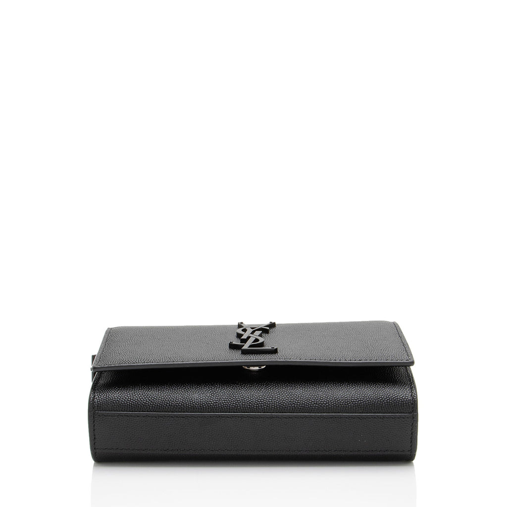 Saint Laurent Grain De Poudre Monogram Kate Belt Bag