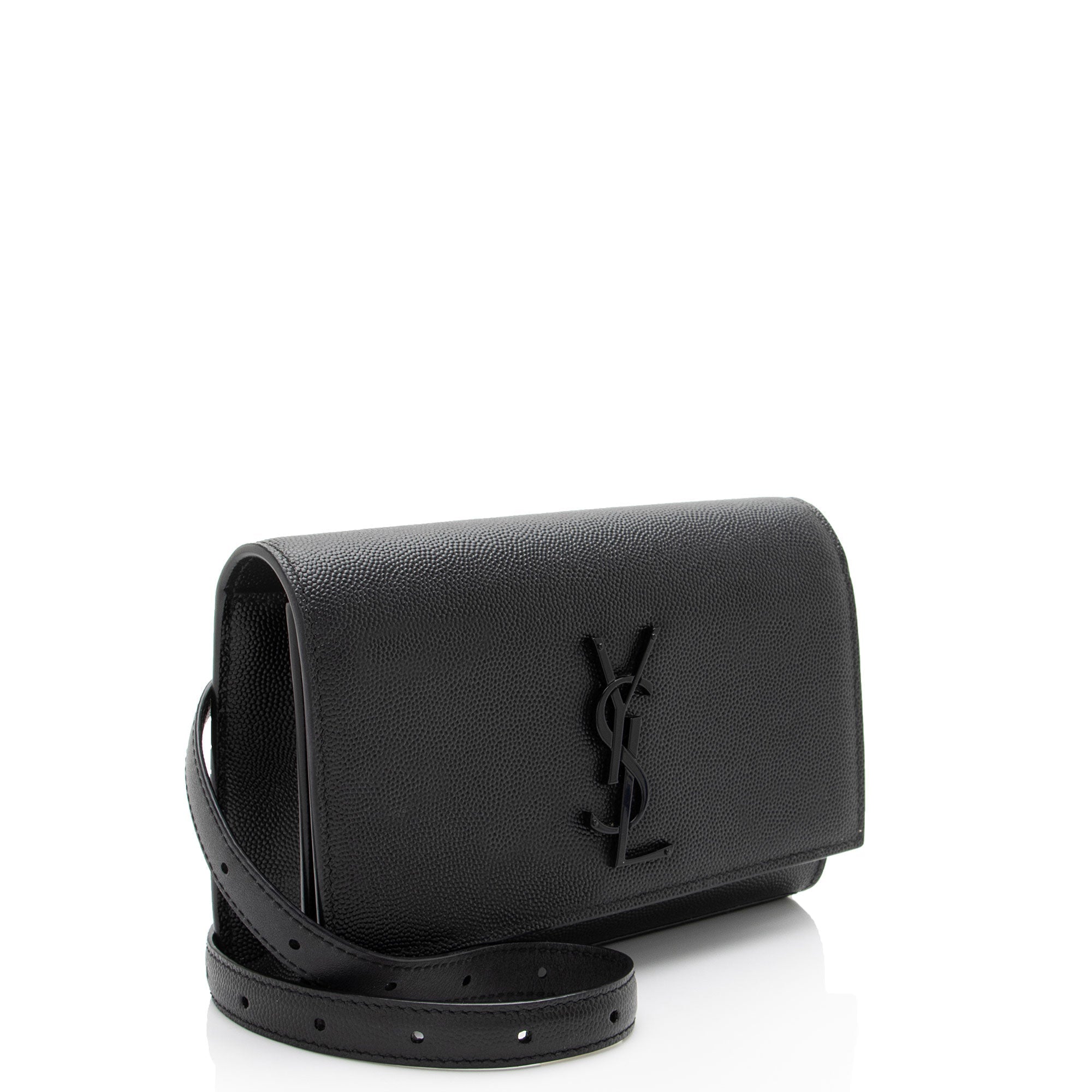 Saint Laurent Grain De Poudre Monogram Kate Belt Bag