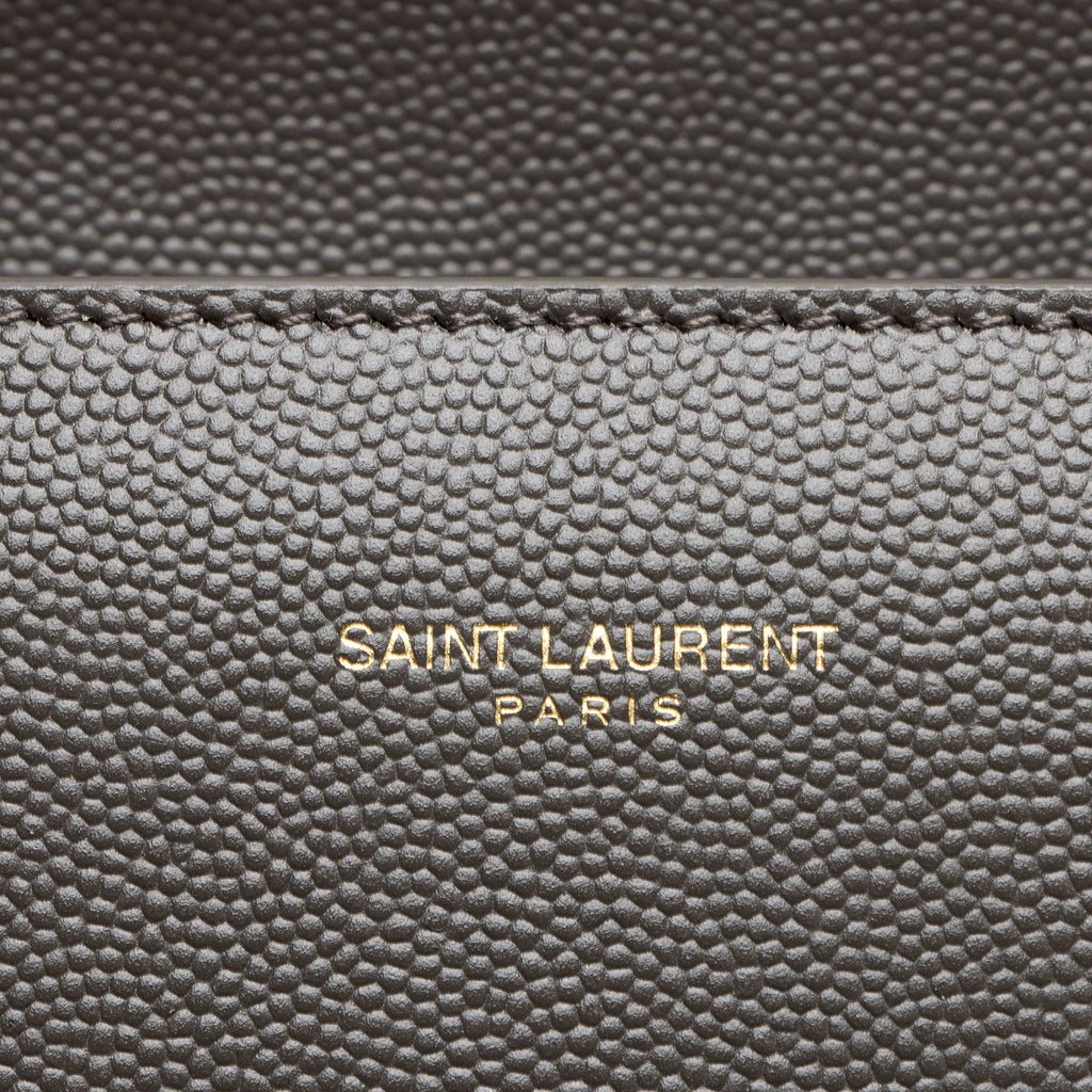 Saint Laurent Grain de Poudre Monogram Cassandra Mini Top Handle